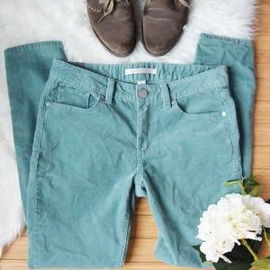 Lauren Conrad Teal Corduroy Skinny Pants